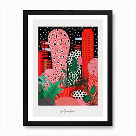 Poster Of Mumbai, Illustration In The Style Of Pop Art 4 Art Print