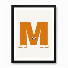 Alphabet Poster M Art Print