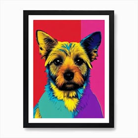 Norwich Terrier Andy Warhol Style Dog Art Print