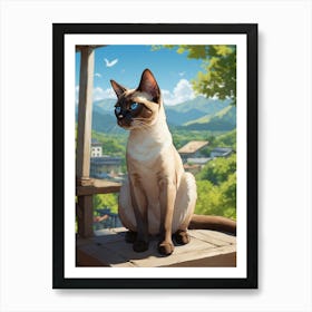 Siamese Cat 1 Art Print