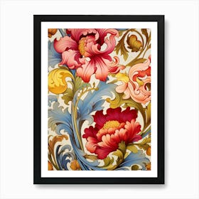 Floral Pattern 36 Art Print