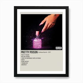 PRETTY POISON By Nessa Barrett. 2021 Poster 4 Art Print