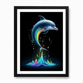 Dolphin In The Water Art Print