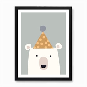 Party Polar Bear Nursery Art Print