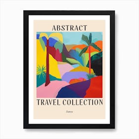 Abstract Travel Collection Poster Samoa 2 Art Print