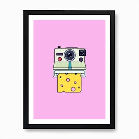 Say Cheese Pink Art Print