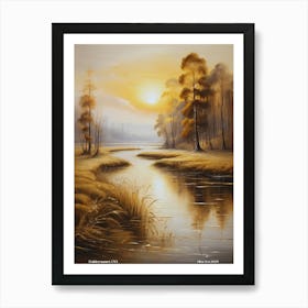 237.Golden sunset, USA. Art Print Art Print