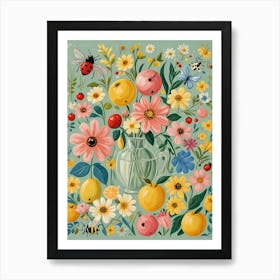 Vase of Flowers Art Print