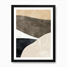 Sandstone Harmony Minimalist Style Art Print