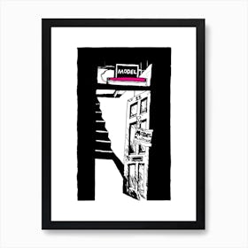 London Soho Model Art Print