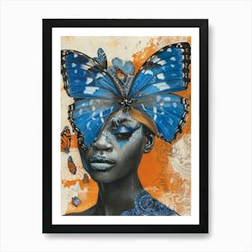 Blue Butterfly 7 Art Print