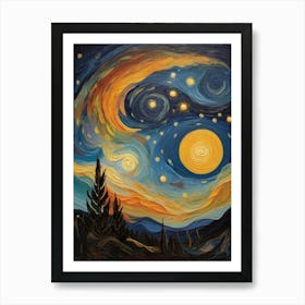 Starry Night 98 Art Print