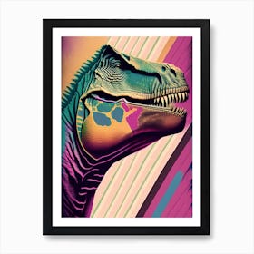 Tyrannosaurus Rex Pastel Dinosaur Art Print