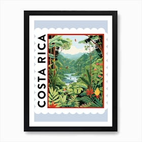 Costa Rica 2 Travel Stamp Poste Art Print