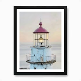 Lighthouse At Dusk 2 Art Print