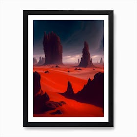 Desert Landscape Art Print