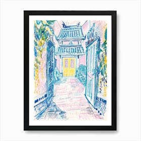 Doors And Gates Collection Himeji, Japan 3 Art Print