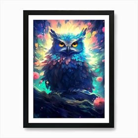 Owl Sky Art Print