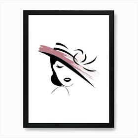 woman with a hat Poster