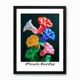 Bright Inflatable Flowers Poster Hollyhock 1 Art Print