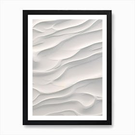 Abstract White Sand Art Print