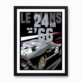 66 Le Mans Gt40 Art Print