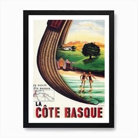 La Cote Basque, France Art Print