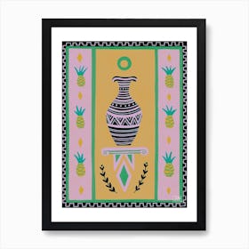 Pineapple Vase Art Print