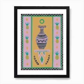 Pineapple Vase Poster