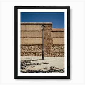 Street Lamp focus, Alcalá de Henares, Spain Art Print