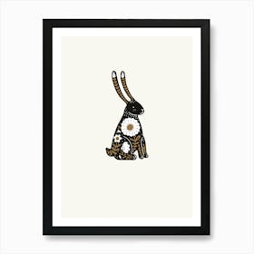 Hare Folk Scandi Art Print