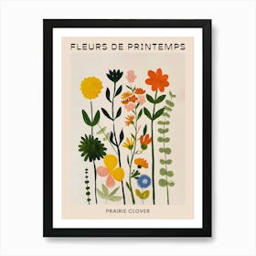 Spring Floral French Poster  Prairie Clover 3 Art Print