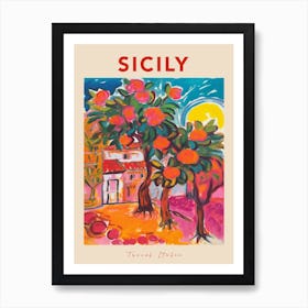 Sicily 2 Italia Travel Poster Art Print