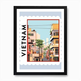 Vietnam Travel Stamp Poster Art Print