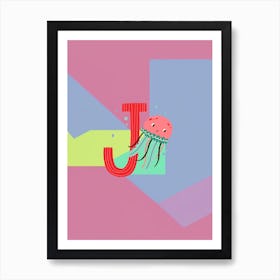 Kids Initials J Art Print