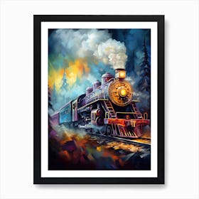 Train On The Tracks 2 Art Print