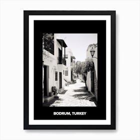 Poster Of Bodrum, Turkey, Mediterranean Black And White Photography Analogue 2 Art Print