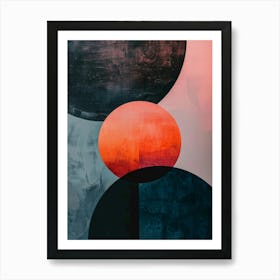 Red moon 1 Art Print