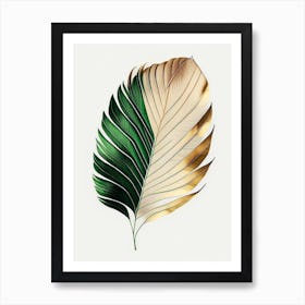 Palm Leaf Warm Tones 2 Art Print