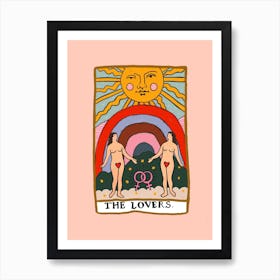 The Lovers Tarot Pride Art Print