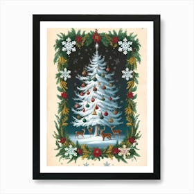 William Morris Christmas Tree 46 Art Print