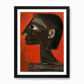 'A Woman In Black' Art Print