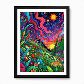 Psychedelic Painting 5 Art Print