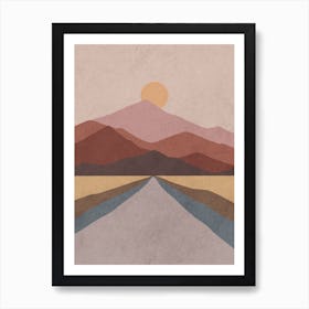 Abstract Landscape - Abstract Stock Videos & Royalty-Free Footage 2 Art Print