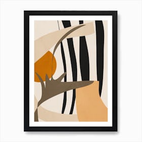 Abstract Stripes Art Print