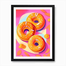 Cinnamon Sugar Donuts Dessert Pop Matisse 1 Flower Art Print