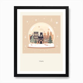 York United Kingdom 1 Snowglobe Poster Art Print