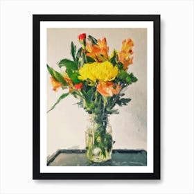 Flowers In A Jar Art Print