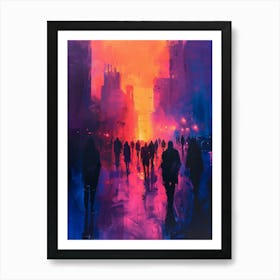 Abstract Cityscape 6 Art Print