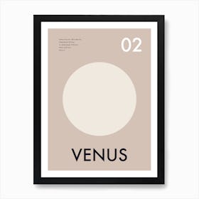 Venus Planet Galactic Art Print